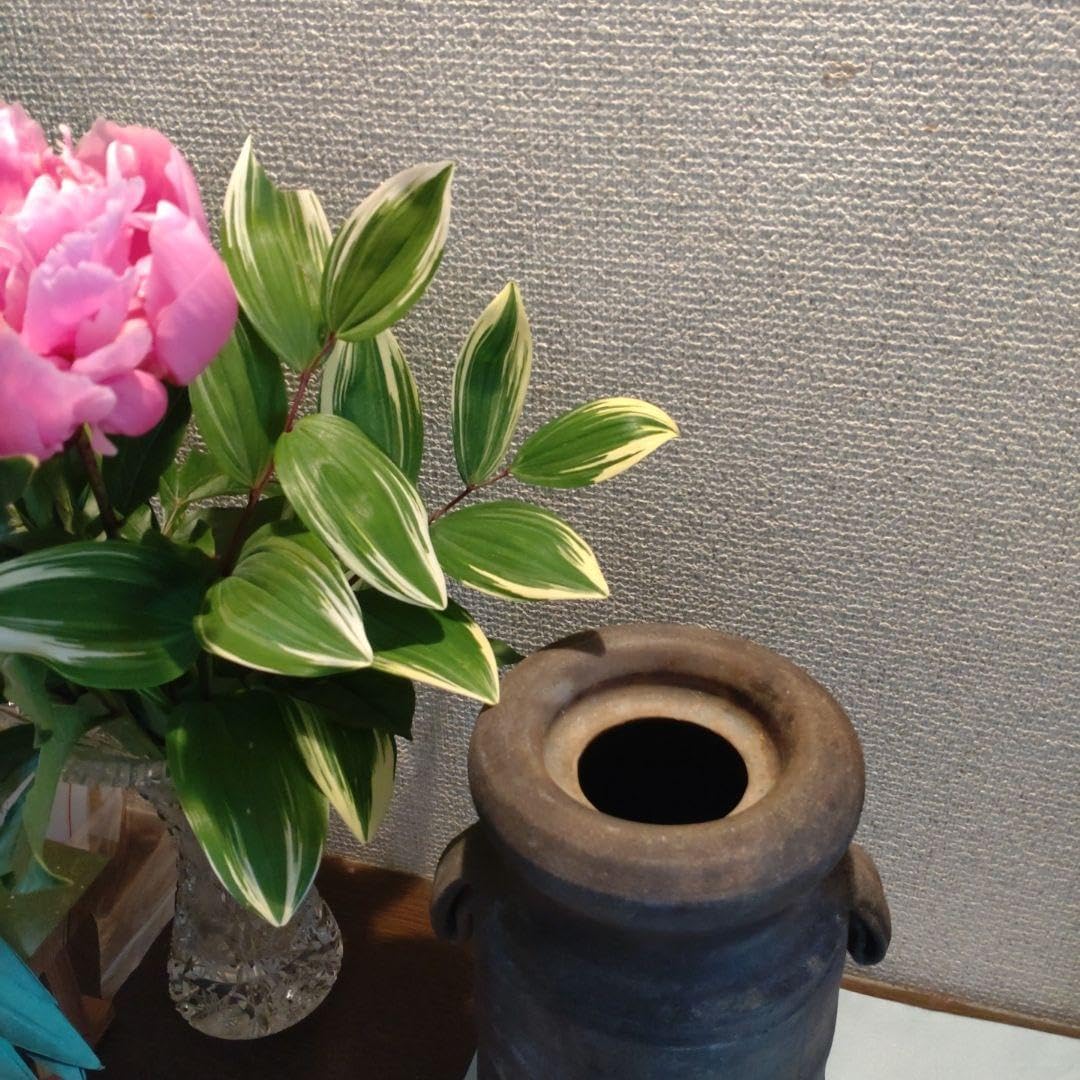 伊賀焼 谷本景 花入れ 大振 昨年亡くなった陶芸家の谷本景 伊賀焼 谷本景 花入れ 大振 昨年亡くなった陶芸家の谷本景